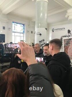 FDC signed year of resistance Banksy Ukraine envelope Borodanka