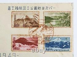 Fuji Hakone National Park First Day Cover Fdc 1949 V4