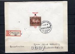 German Empire, Block No. 10, Brown Band On FDC First Day Cover, Real Used