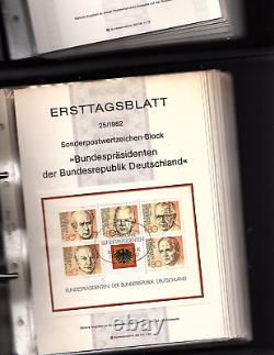 Germany 1975-88 Ersttagsblatt First Day Card Lot of 245 Collection cv 735 aa17