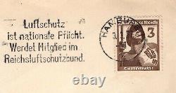 Germany 3rd Reich Reich Air Defense Logo RARE First Day Cover 3.3.37 Cover 10h