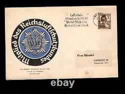 Germany 3rd Reich Reich Air Defense Logo RARE First Day Cover 3.3.37 Cover 10h
