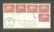 Honduras 1929 First Day Cover Fdc Envelope Airmail Stamps Overprint Set Rare