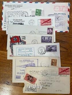HUGE LOT of 891 USPS First Day Issue FDC Covers Letters Stamps (1900s 1990s)