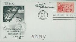 Harry S. Truman President Signed First Day Issue Cover FDC JSA Authenticated