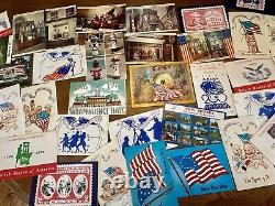 Huge Americana/patriotic postcard-First Day Cover Lot