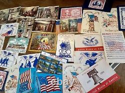 Huge Americana/patriotic postcard-First Day Cover Lot