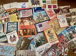 Huge Americana/patriotic postcard-First Day Cover Lot