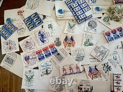 Huge Americana/patriotic postcard-First Day Cover Lot