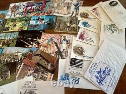 Huge Americana/patriotic postcard-First Day Cover Lot