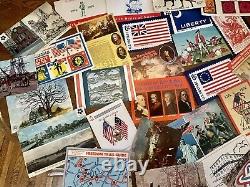 Huge Americana/patriotic postcard-First Day Cover Lot