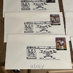 Huge Baseball MLB US United States Stamp First Day Cover FDC lot McGwire, Ruth