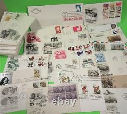 Huge Lot 400+ First Day Covers, Many Cachets Colorano, Artcraft, Farnam, & More