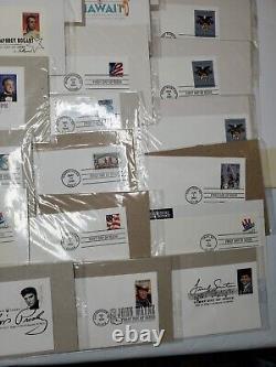 Huge Lot Of 159 First Day Covers Assorted Disney, Actors, Actresses, Singers