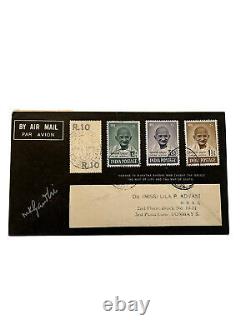 India 1948 August Mahatma Gandhi First Day Cover Stamps Air Mail