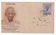 India 1948 Gandhi 1v Fdc First Day Cover Non-gpo Cds Azimganj Rare One Side Cut
