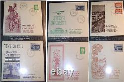 Israel FDC Collection of'First Day of Opening' Post Offices 1948, 1949 & 1950