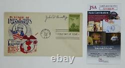 John H Bradley Signed Autographed 1945 First Day Cover FDC Navy Iwo Jima JSA COA