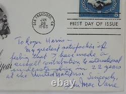 John MacVane Signed 1965 First Day Cover FDC World War II Broadcast Journalist