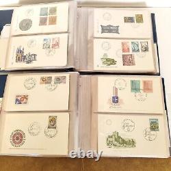 LUXEMBOURG First Day Covers 1963 to 1982 Lot of 160 FDC and Stamps