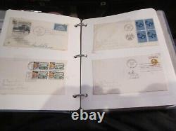 Lot Of 106 First Day Covers U. S. From The 1960's In Old Binder