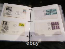 Lot Of 106 First Day Covers U. S. From The 1960's In Old Binder