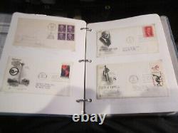 Lot Of 106 First Day Covers U. S. From The 1960's In Old Binder