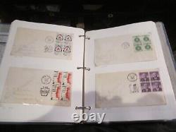 Lot Of 106 First Day Covers U. S. From The 1960's In Old Binder