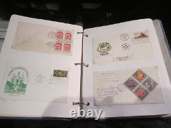 Lot Of 106 First Day Covers U. S. From The 1960's In Old Binder