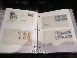 Lot Of 106 First Day Covers U. S. From The 1960's In Old Binder