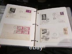 Lot Of 106 First Day Covers U. S. From The 1960's In Old Binder