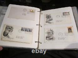 Lot Of 106 First Day Covers U. S. From The 1960's In Old Binder