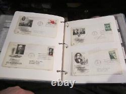 Lot Of 106 First Day Covers U. S. From The 1960's In Old Binder