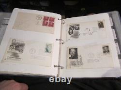 Lot Of 106 First Day Covers U. S. From The 1960's In Old Binder