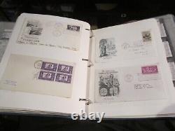 Lot Of 106 First Day Covers U. S. From The 1960's In Old Binder