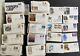 Lot Of 1000+ 1988-2011 Mixed Cachet First Day Covers Colorano Silk, Artcraft, Hf