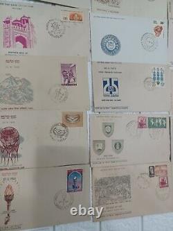 Lot of 50pc FDC first day covers India Indian 1960s 1970s Rare