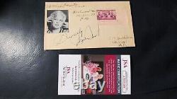Mae West signed First Day Cover FDC JSA Certified