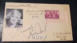 Mae West signed First Day Cover FDC JSA Certified