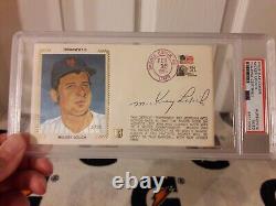 Mickey Lolich Signed New York Mets 1985 Fdc First Day Cover Psa Dna Encapsulated