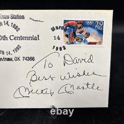 Mickey Mantle Signed Autographed First Day Cover New York Yankees JSA LOA! 1992