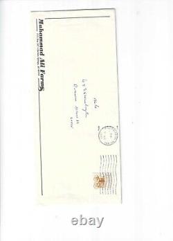 Muhammad Ali Heavyweight Champ Boxing Autographed First Day Cover PSA Letter