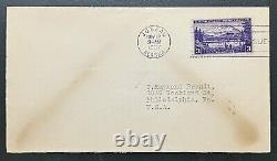 November 12 1937 Juneau Alaska First Day Cover Fdc 3c Stamps
