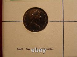 Nuphil Nu51, FDC First Day of Issue 1972 50c New Zealand Coin, # 013 of 80 made