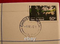 Nuphil Nu51, FDC First Day of Issue 1972 50c New Zealand Coin, # 013 of 80 made