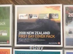 Nz Year Packs First Day Covers 2006 2013 Eight Years Of Fdc Superb Condition