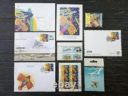 Original Stamp Ukraine 2022 Ukrainian Dream FDC Cancelation Airplane Mriya