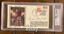 PAUL BEAR BRYANT Signed Alabama Football First Day Cover Cachet FDC PSA/DNA JSA
