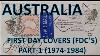 Philately First Day Covers Fdc S Australia Part 1 1974 1984 Vintage Hobbies