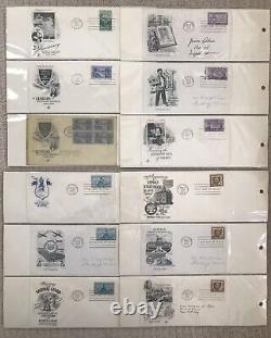 Photo Album With 204 US First Day Of Issue FDC 1936-1953